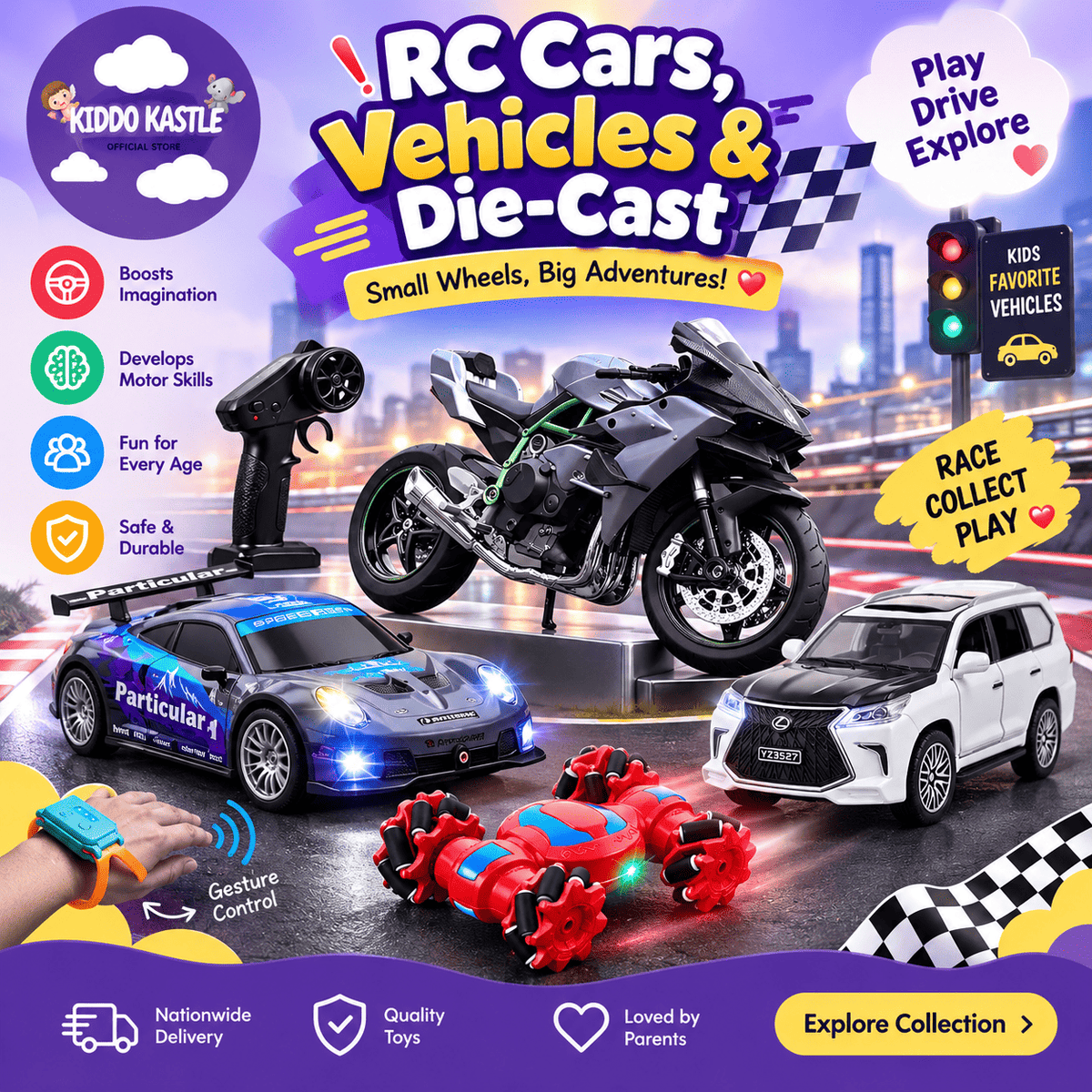 RC Cars, Vehicles & Die-Cast
