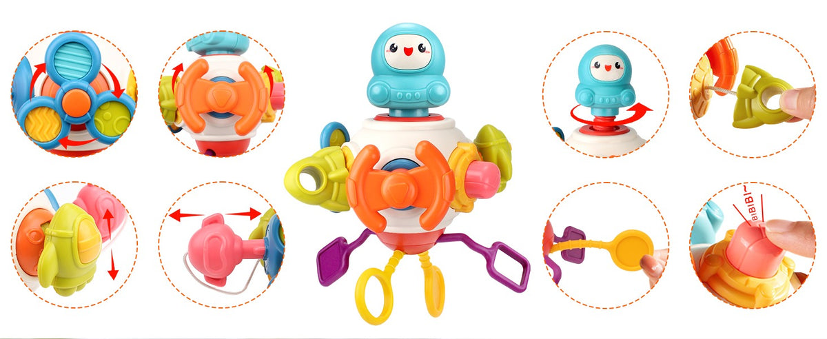 KIDDO KASTLE - 8-in-1 Space Busy Cube Sensory Activity Toy for Kids