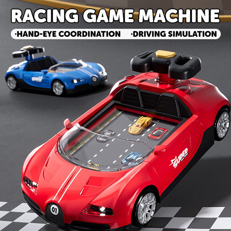 KIDDO KASTLE - Electric Go Cart Simulator Racing Adventure Car Game Machine with Steering Wheel for Kids