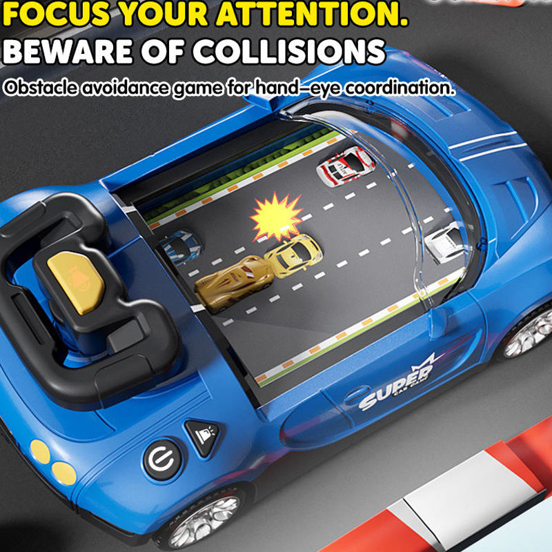 KIDDO KASTLE - Electric Go Cart Simulator Racing Adventure Car Game Machine with Steering Wheel for Kids