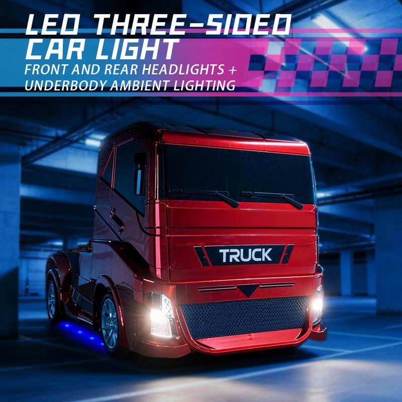 Kiddo Kastle - Remote Control RC Drift Racing Truck 4WD | High Speed Racing Toy Car with LED Lights, Stepless Throttle & 20KM/H Speed