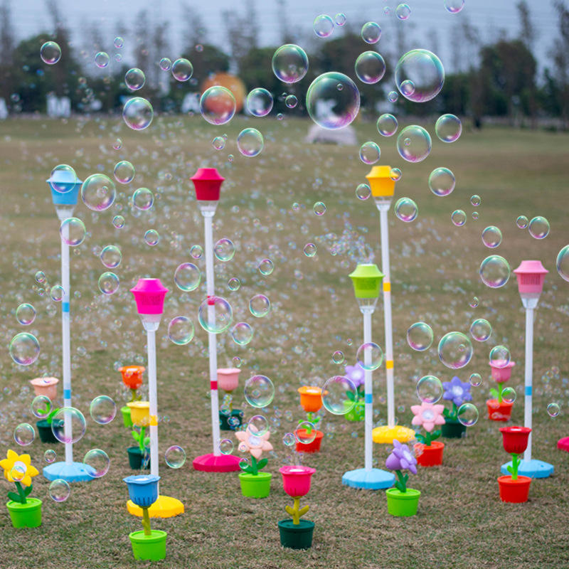 Kiddo Kastle - Bubble Torch Garden Lamp – Automatic Bubble Maker Toy for Kids | Outdoor Bubble Play