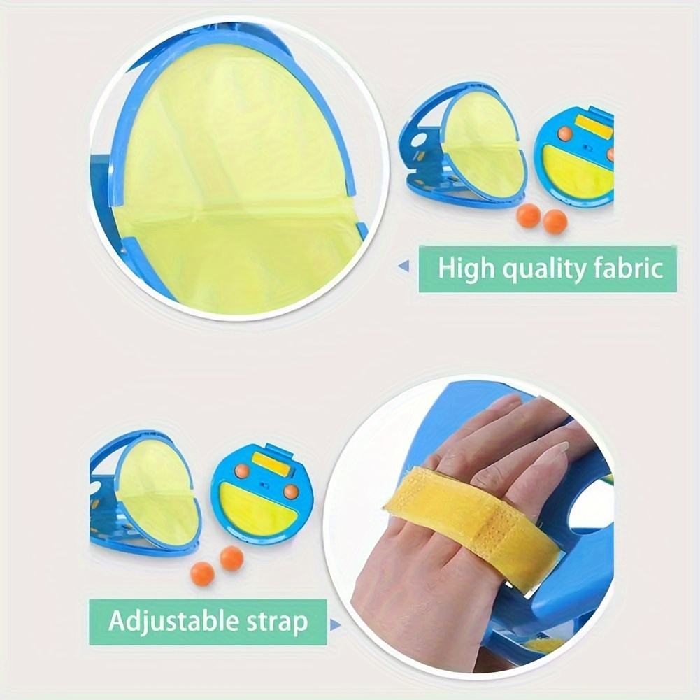 Kiddo Kastle - Catch Ball Game Set for Kids | Velcro Paddle Toss & Catch Outdoor Activity Toy