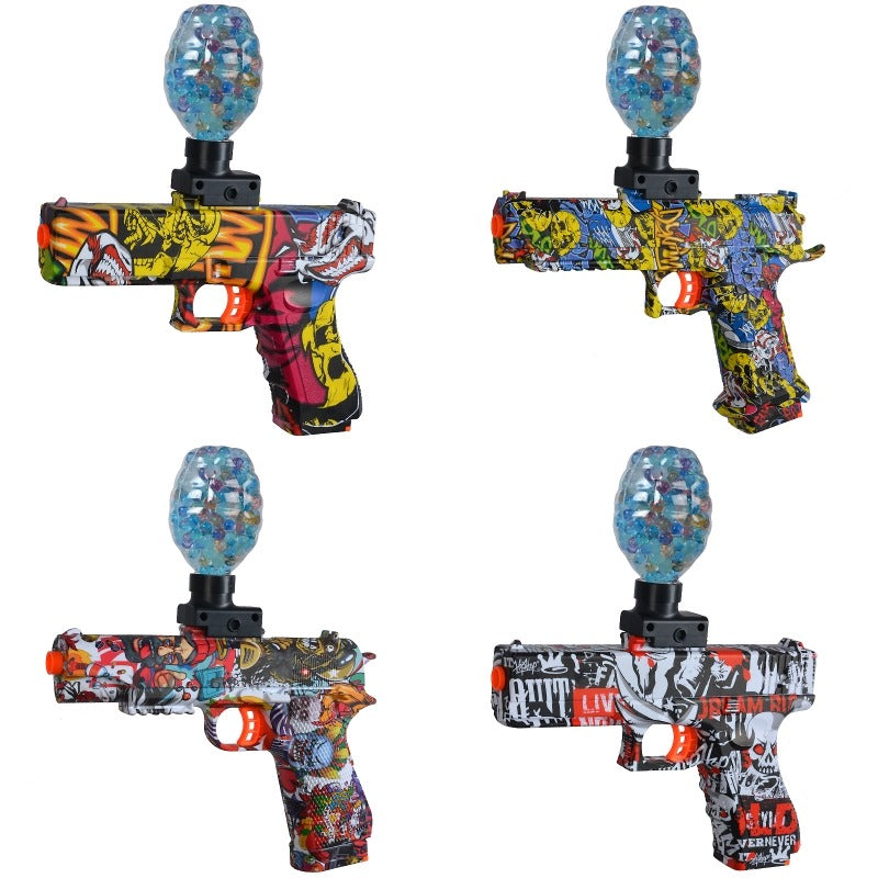 Kiddo Kastle Crystal Bullet Gel Blaster Toy Gun – Rechargeable Gel Ball Toy with Safety Glasses