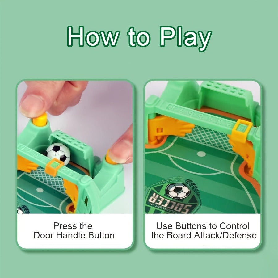 Kiddo Kastle Football Flicker Soccer Table Game – Mini Football Shootout Board Game for Kids