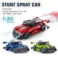 Kiddo Kastle Remote Control Spray Racing Stunt Car – 1:20 Scale Drift RC Car with Light & Smoke Spray Effect