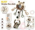 Busy Shake the Stick Baby Sensory Toy – Spinning Fidget & Teether | Kiddo Kastle