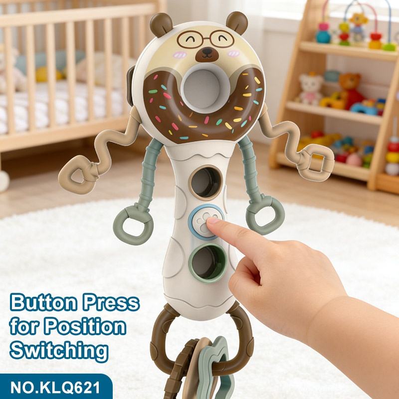 Busy Shake the Stick baby sensory toy with button position switching