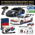 1:24 Remote Control Porsche RC Drift Car – 2.4G Remote Control, Proportional 4WD, LED & Interchangeable Tires | Kiddo Kastle